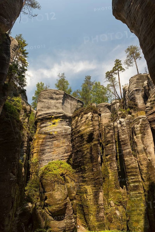 Adršpach-Teplice Rocks on a sunny day, Dolní Adršpach, 549 57 Adersbach, CZ