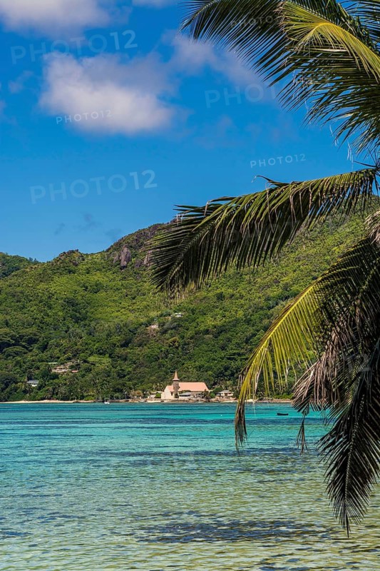 Country church, Mahe, Republic of Seychelles, Indian Ocean