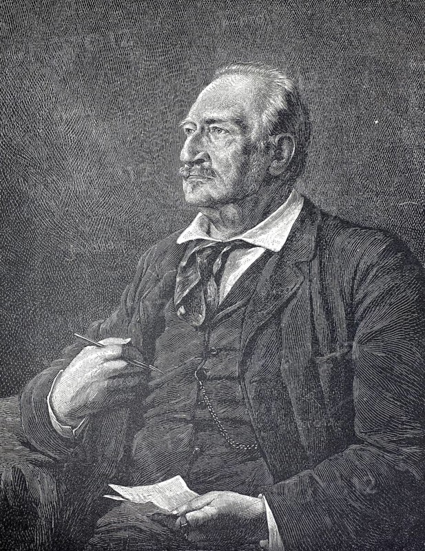 Hermann Ludwig Allmers (born 11 February 1821 in Rechtenfleth, died 9 March 1902) was a German writer, illustration, reproduction from a 19th century original. Authentic, file restored for optimal use, exact date of original unknown, Historical