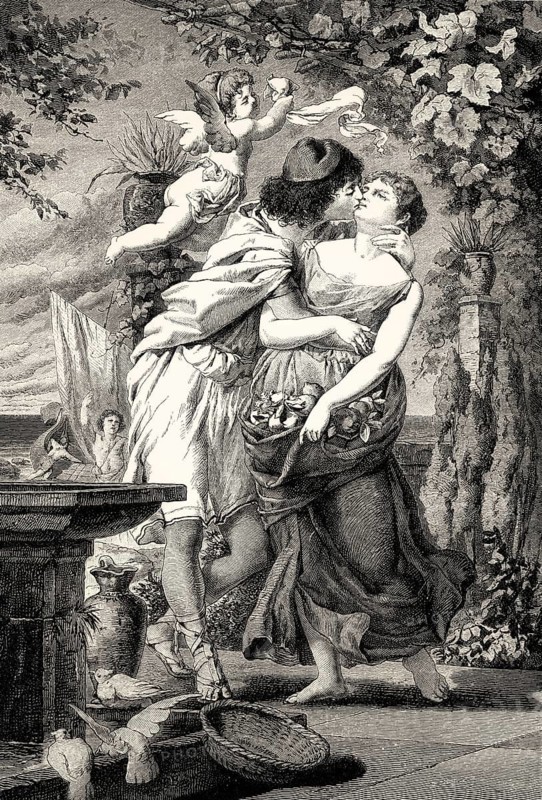 Alexis says goodbye to Dora, Alexis and Dora, by Johann Wolfgang von Goethe