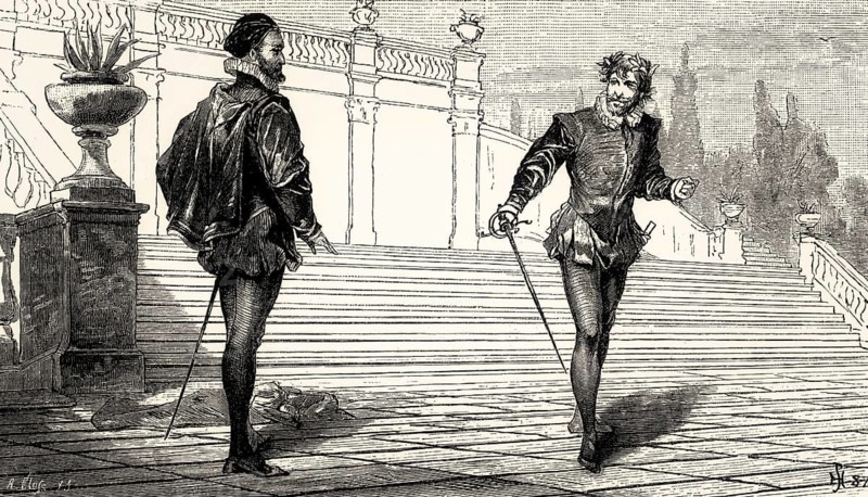 ACT II, SCENE III., Tasso, Antonio, scene from Torquato Tasso, a play by Johann Wolfgang von Goethe