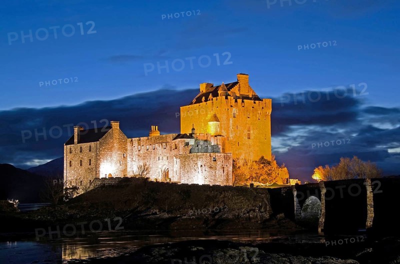 Eilean Donan Castle, a castle near Dornie in the Scottish Highlands, Scotland, Great Britain