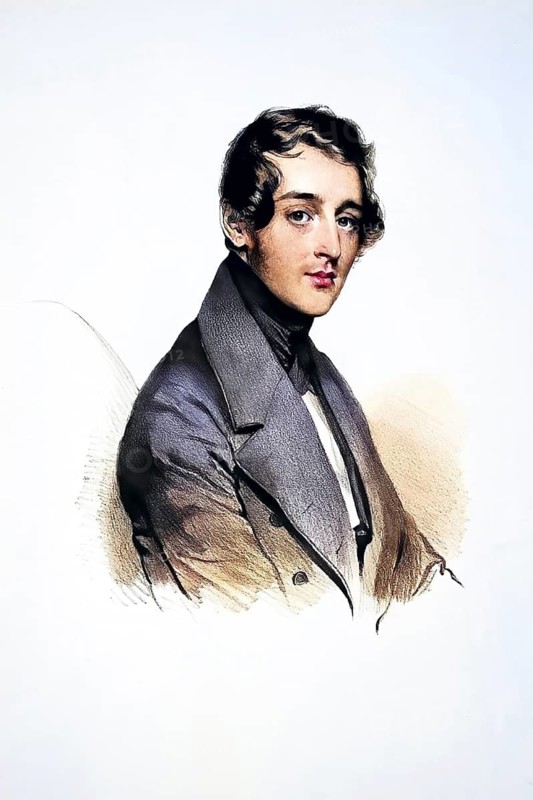Georg Kurzbauer (1812-1878), Professor at the Imperial-Royal Technical College and the Vienna Commercial Academy, Historical, digitally restored reproduction from a 19th century original, Record date not stated