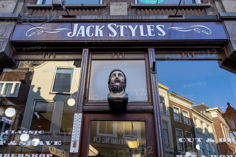 Jack Styles barber shop, Reflections, Gouda, Holland, Netherlands
