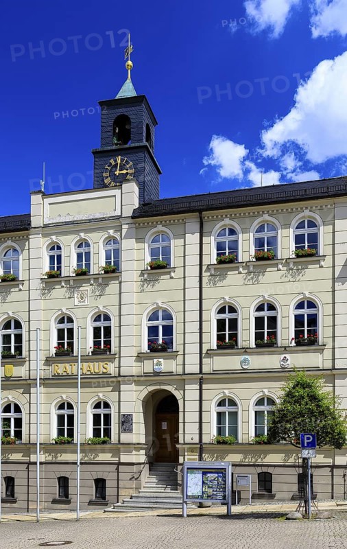 Town Hall Zwönitz, Erzgebirge, Saxony, Germany