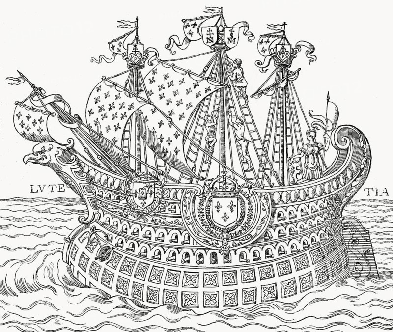 Das große Schiff der Buchläden, Ende des sechzehnten Jahrhunderts