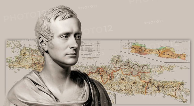 Sir Thomas Stamford Bingley Raffles, 1781 – 1826, British colonial official, governor of Java, Dutch East Indies and lieutenant-governor of Bencoolen, digitally edited