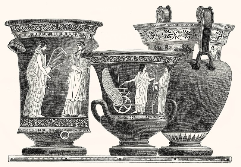 Milk vessels from ancient Greece