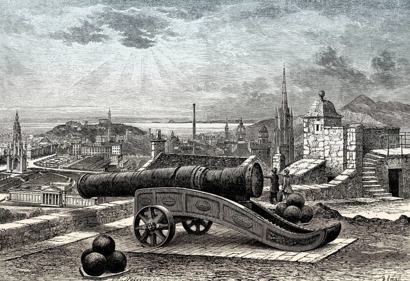 View of Edinburgh from the Mons Meg Battery, Scotland, 19th century