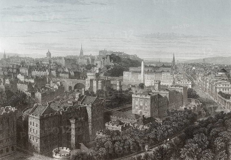 City-scape of Edinburgh, Scotland, Great Britain