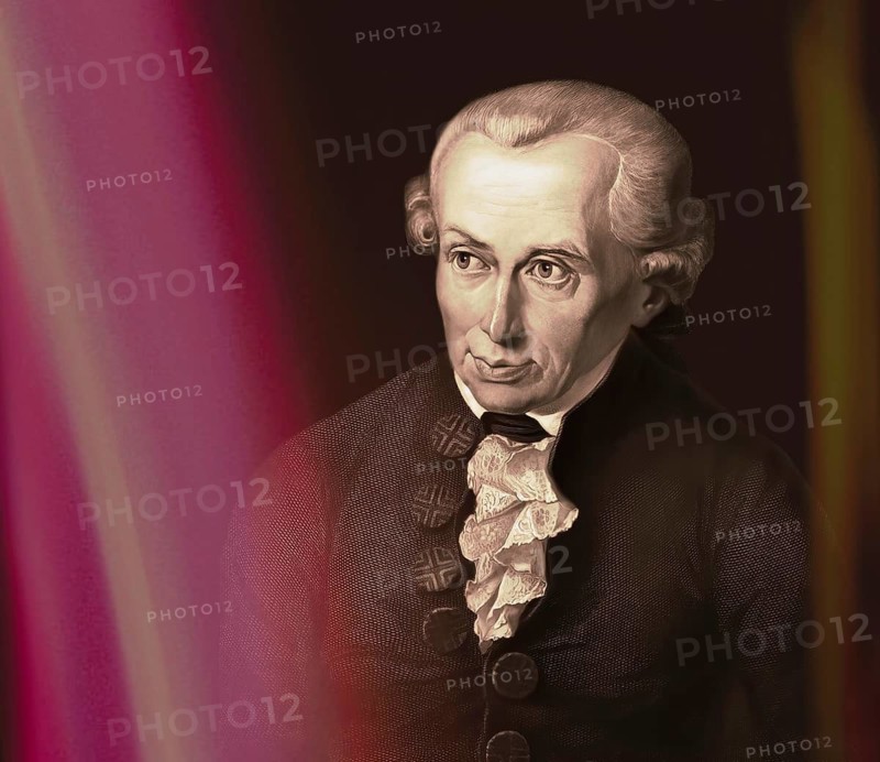 Immanuel Kant, 1724, 1804, German philosopher of the Enlightenment, digital edited according to Gottlieb Doebler