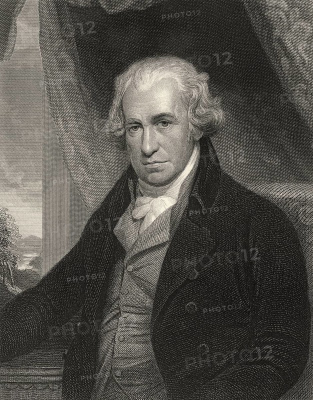 James Watt, 1736 - 1819, schottischer Erfinder der Dampfmaschine
