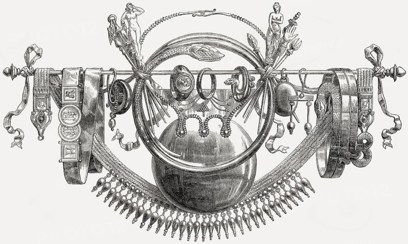 Ancient Roman women's jewelry