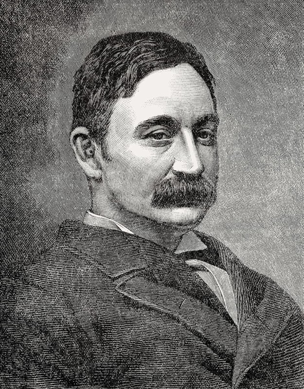 Colonel Frederick Gustavus Burnaby, 1842 – 17 January 1885, a British Army officer, From British Battles on Land and Sea, by James Grant