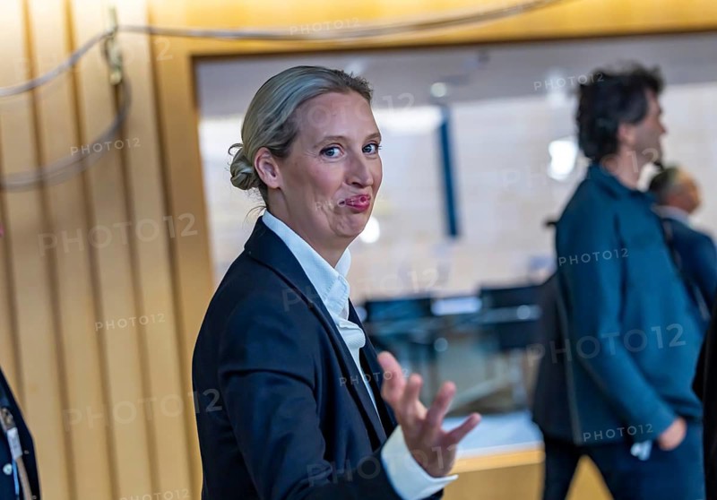2026 state election in Baden-Württemberg. Election night in the state parliament. Alice Weidel, federal spokesperson for the AfD party. Stuttgart, Baden-Württemberg, Germany