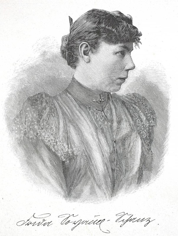 Frida Schanz (b. 16 May 1859, d. 17 June 1944) German author, publisher and teacher of books for young people, digital reproduction of an original from the 19th century, historical