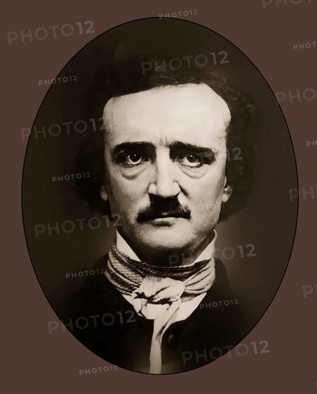 Portrait of Edgar Allan Poe, 1809 – 1849, American writer, digitally edited according to a photograph