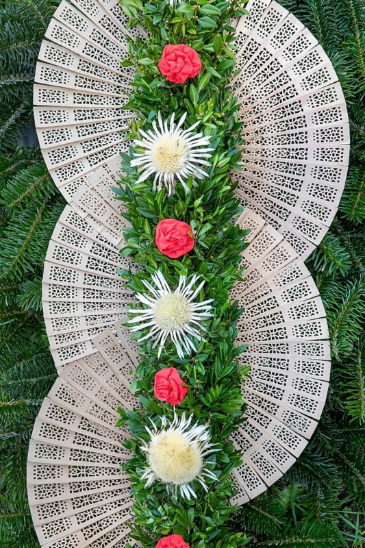 Headdress of cows for the cattle drive, Marterer-farmer in Schwaz, Schwaz, Tyrol, Austria