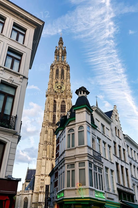 Cathedral of Our Lady, Grote Markt, Antwerp, Flanders, Belgium