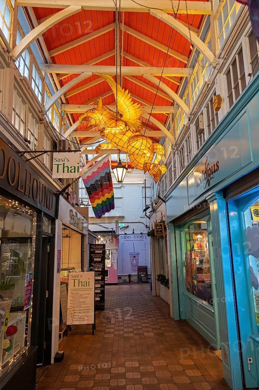 Interior view, Covered Market, Oxford, England, Great Britain