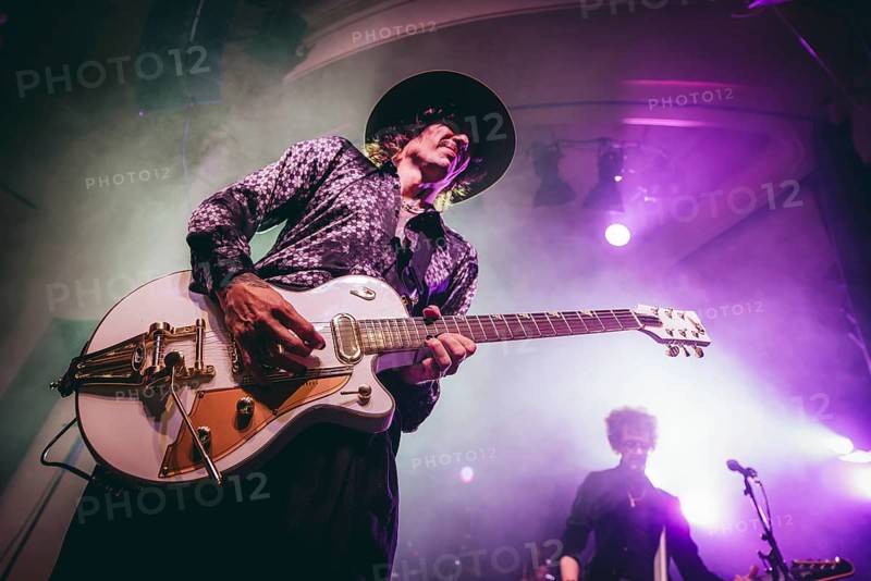 Singer Justin Hawkins from The Darkness live on Dreams On Toast Tour at Metropol Berlin on 10 October 2025