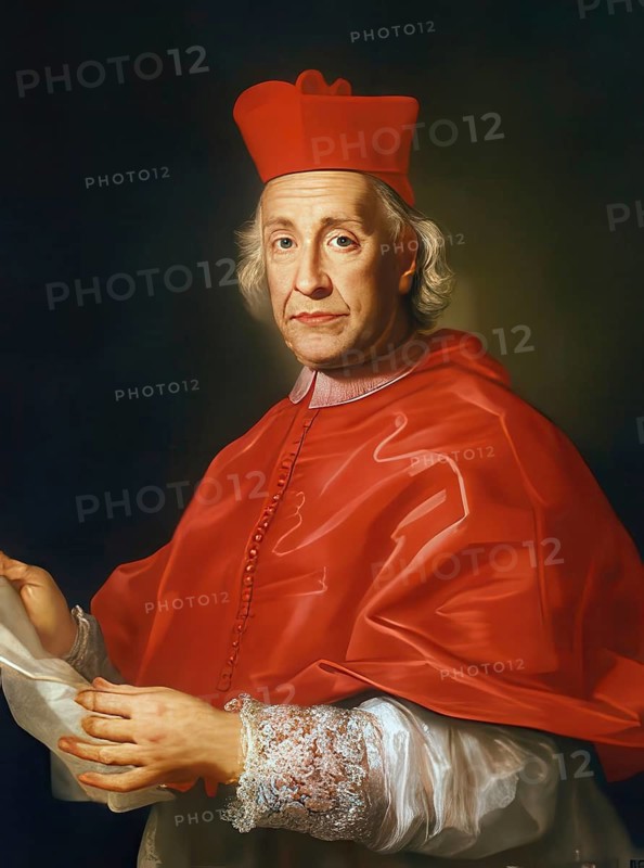 Clement XII, actually Lorenzo Corsini (born 7 April 1652 in Florence, Grand Duchy of Tuscany, died 6 February 1740 in Rome was Pope of the Roman Catholic Church from 1730 to 1740, reproduction from an original from that time, historical, digitally enhanced