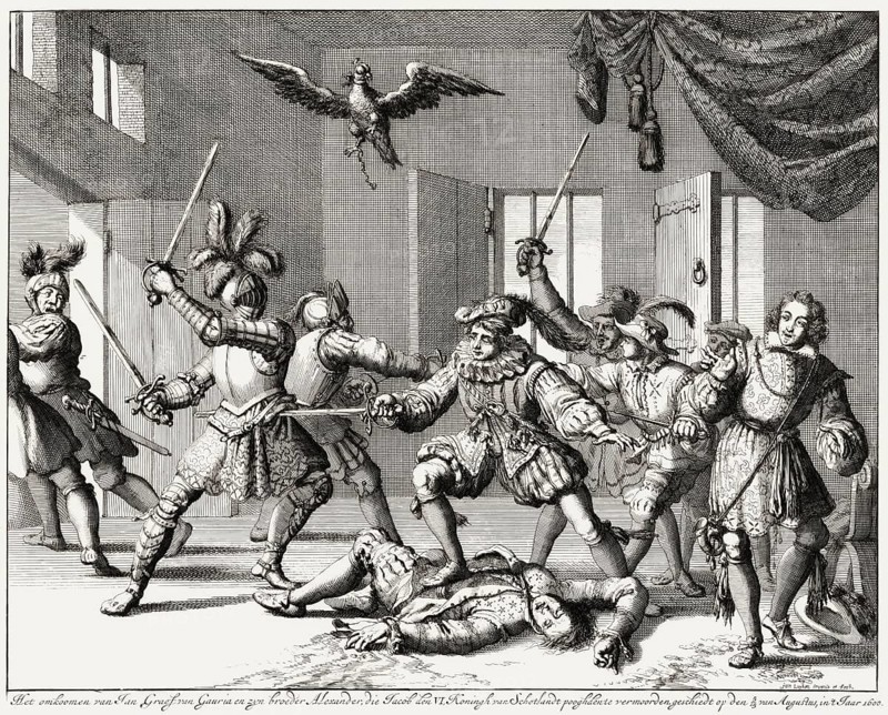 The Gowrie Conspiracy, James VI and I, James Charles Stuart, 1566 – 1625, King of England, Scotland and Ireland, Frontispiece to the King James' Bible, 1611, digitally edited