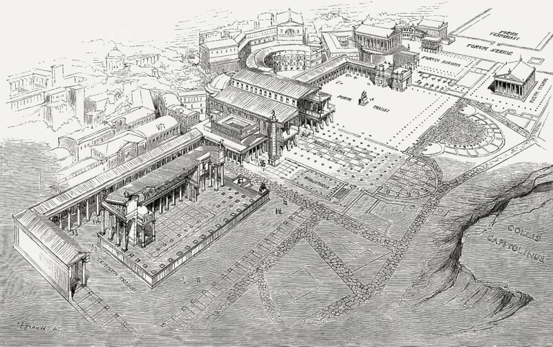 Reconstruction of the Imperial Fora in ancient Rome