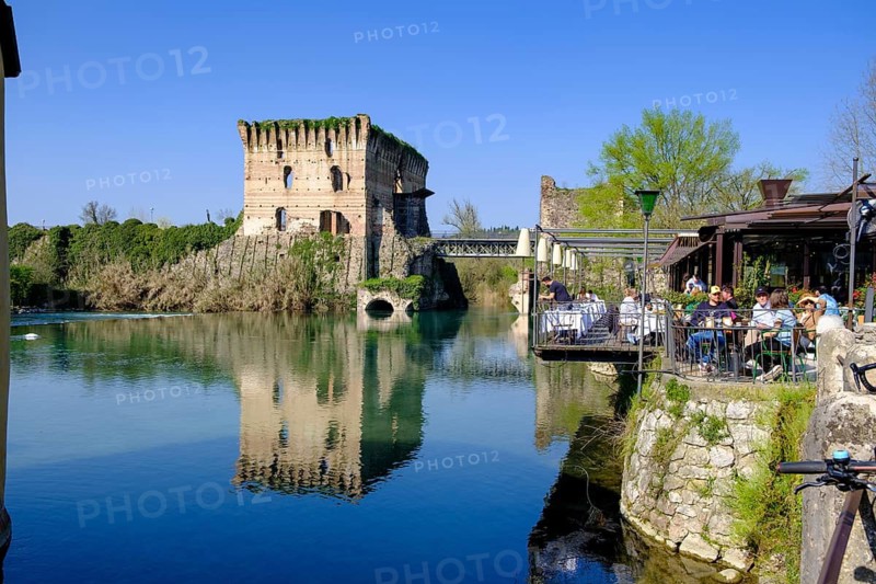 Ponte Visconteo, Mincio, Borghetto, Valeggio sul Mincio, Verona Province, Veneto, Italy