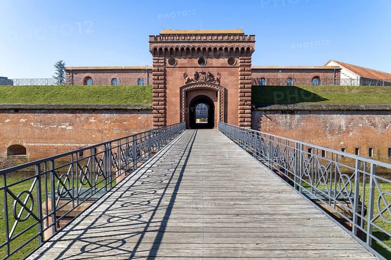 Historic fortress gate of Germersheim Fortress
