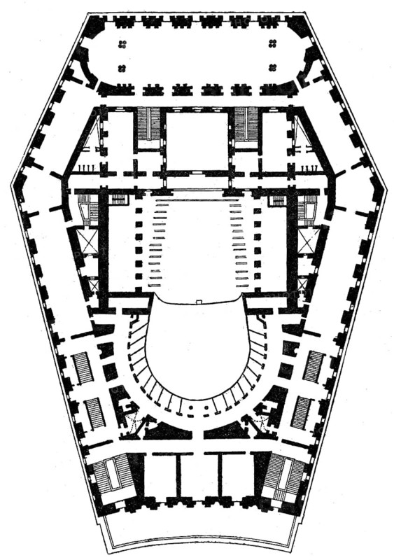 Teatro Real, Royal Theatre, major opera house, Madrid, Spain, 1860s