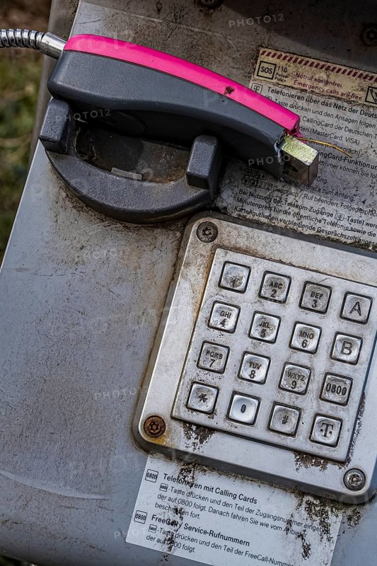 The old telephone, Mindelheim, Unterallgäu, Bavaria