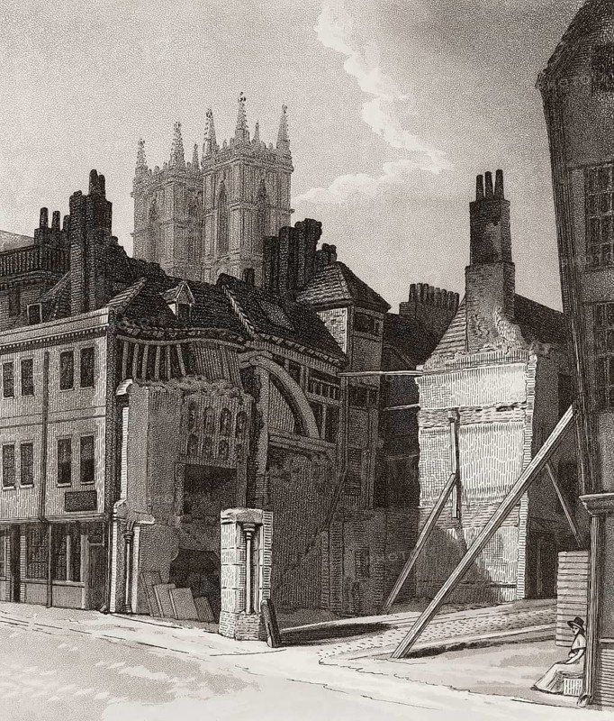 View on King Street, Westminster, London, UK, 1807