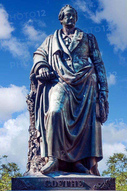 Germany, Frankfurt am Main, Goethe Monument, Frankfurt am Main, Johann Wolfgang von Goethe, Goethepaltz, Monument Federal Republic of Germany