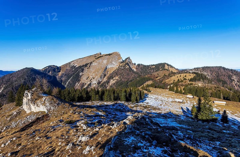 Sankt Wolfgang, Vormaueralm with Schafberg, Osterhorn Group, Salzkammergut, Upper Austria, Austria