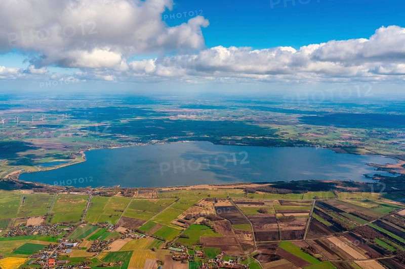 Dümmer, Dümmer See, lake, water, Hunte, aerial view, Lower Saxony, Germany, landscape, sky, nature, river, cloud, water, land