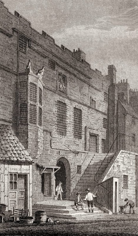 Tolbooth Wynd, Tolbooth, Leith, Edinburgh, Scotland, 19th century, Views in Edinburgh by J. & H. S. Storer
