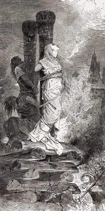 Witch burning