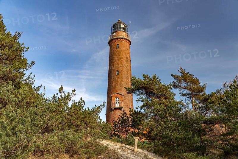 The Darßer Ort lighthouse at the tip of the Fischland-Darß-Zingst peninsula near Prerow, Mecklenburg-Vorpommern, Germany