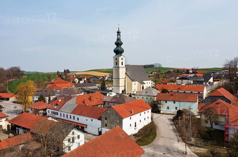 Drone photography, location photography, Waldzell, Innviertel Upper Austria, Austria