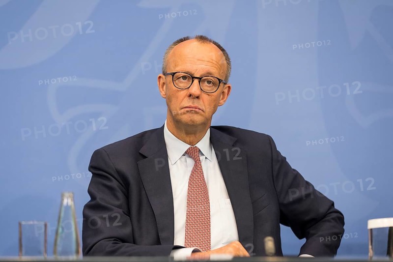 Federal Chancellor Merz (CDU, Federal Chancellor) during a press conference after the consultation between Federal Chancellor Friedrich Merz and the heads of government of the federal states in the Federal Chancellery, Berlin, 18 June 2025