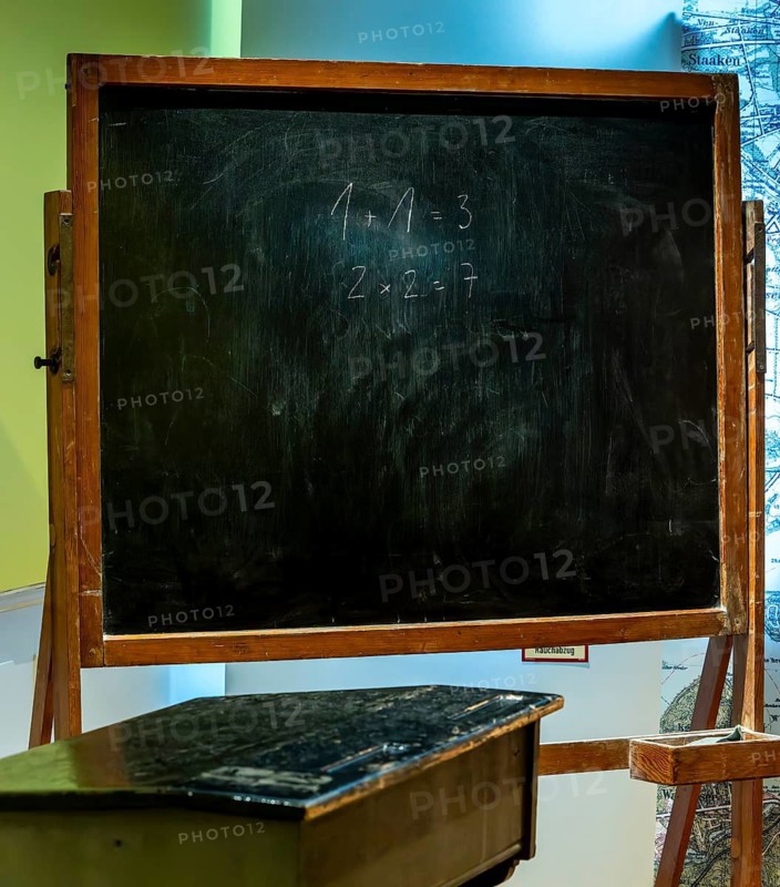 Nostalgic slate in a museum, Berlin, Germany, Berlin, Berlin, Germany