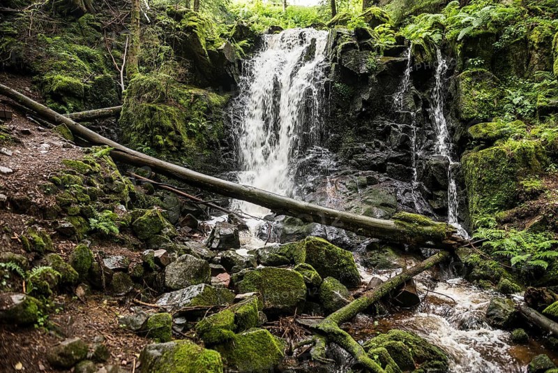 Waterfall, Windberg Waterfall, St Blasien, Southern Black Forest, Black Forest, Germany