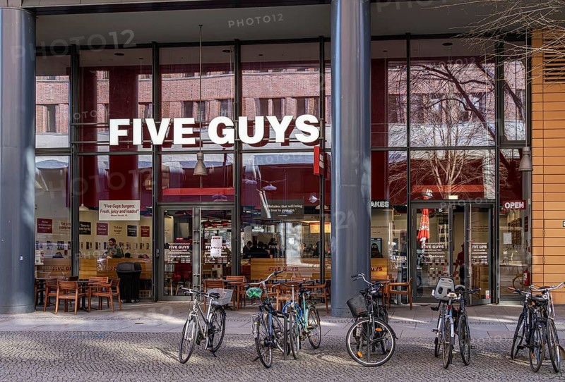 Five Guys, gastronomy, at Potsdamer Platz, Berlin, Germany