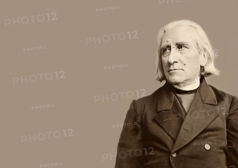 Portrait of Franz Liszt, 1811-1886, Hungarian composer, virtuoso pianist, conductor