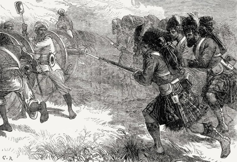 The siege of Cawnpore or Kanpur, Indian rebellion of 1857