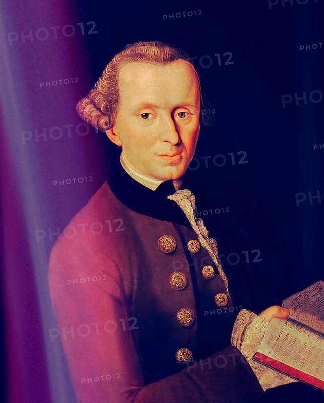 Immanuel Kant, 1724, 1804, German philosopher of the Enlightenment, digital edited according to Johann Gottlieb Becker