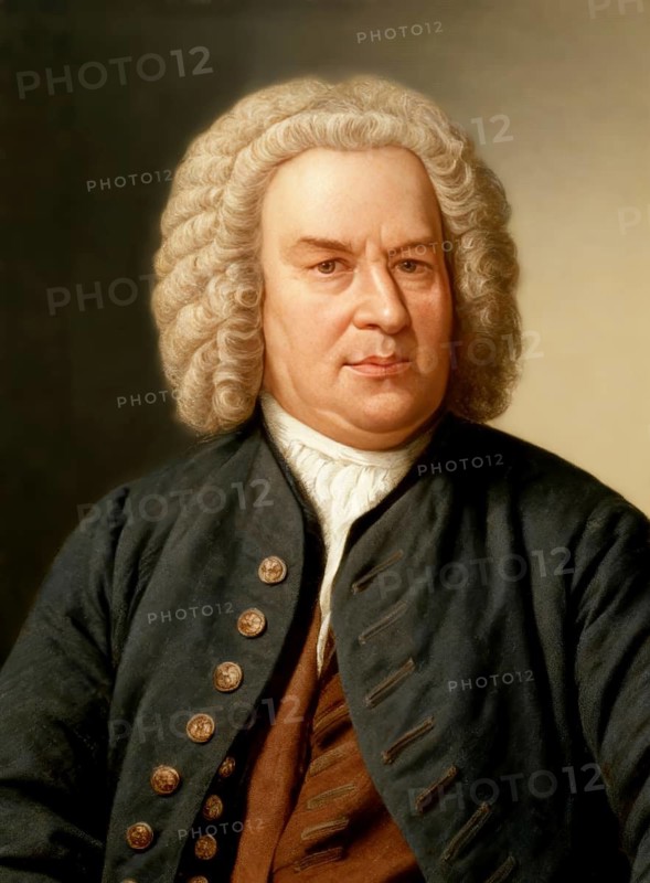 Johann Sebastian Bach, 1685 - 1750, German composer, digitally edited