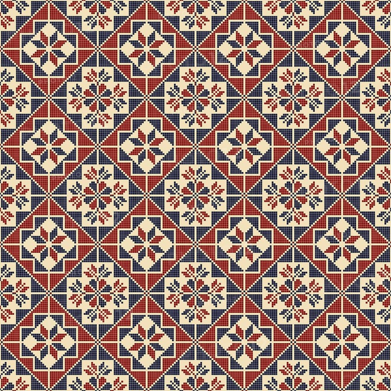 Embroidery Tatreez pattern, Palestinian fashion vector ornament