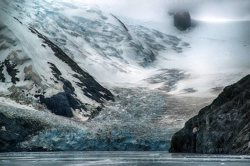 Drygalski fjord, South Georgia, landscape, glacier